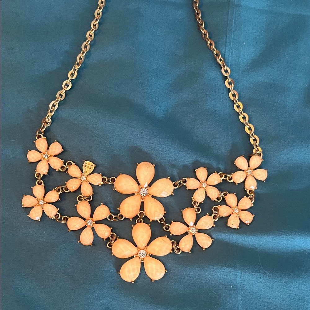Elegant Floral Gold Necklace